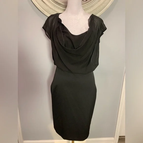 little black dress with sheer top Fairytale Dream Sheer Sleeve Mini Dress Black